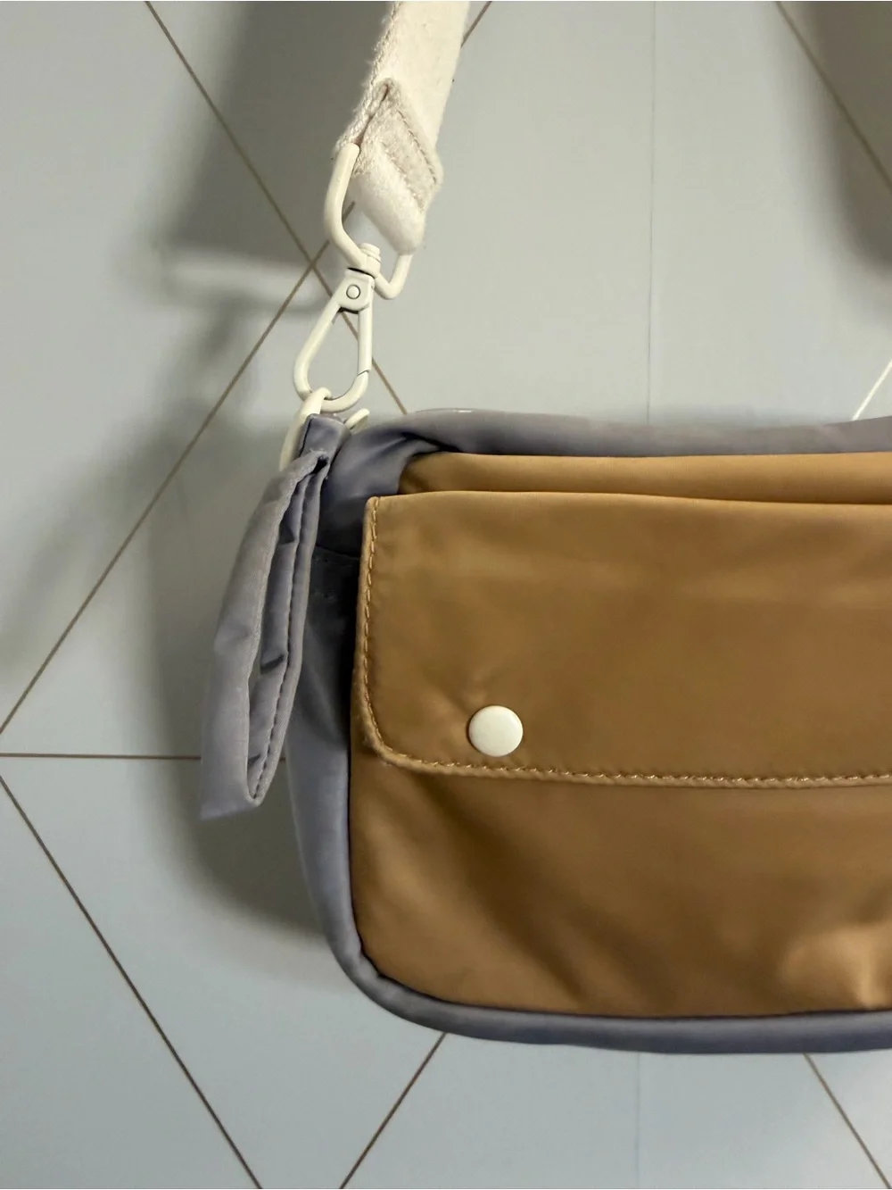 Madewell (Re)sourced Camera Bag Earthen Sand Multi Crossbody NC648 Colorblock